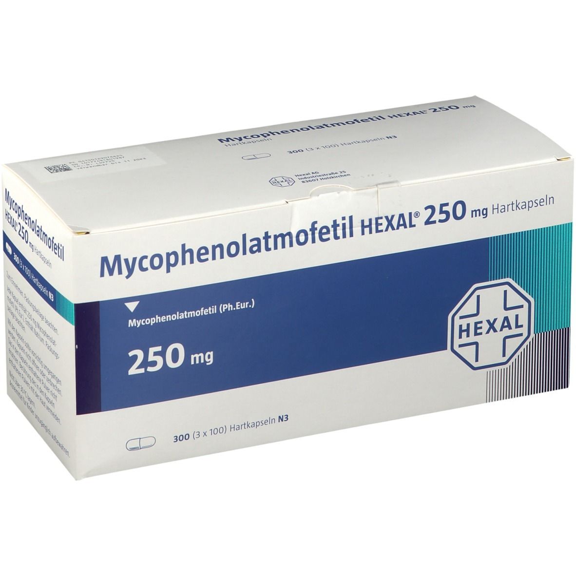 Mycophenolatmofetil Hexal 250 mg Hartkapseln 100 St