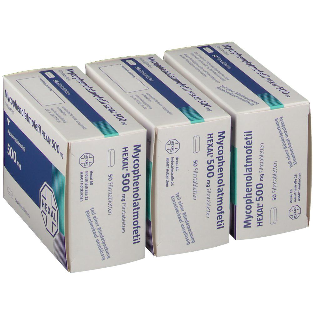 Mycophenolatmofetil Hexal 500 mg Filmtabletten 150 St