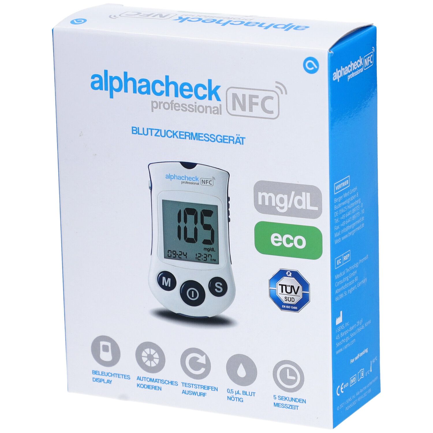 Berger Med Alphacheck professional eco mg/dL