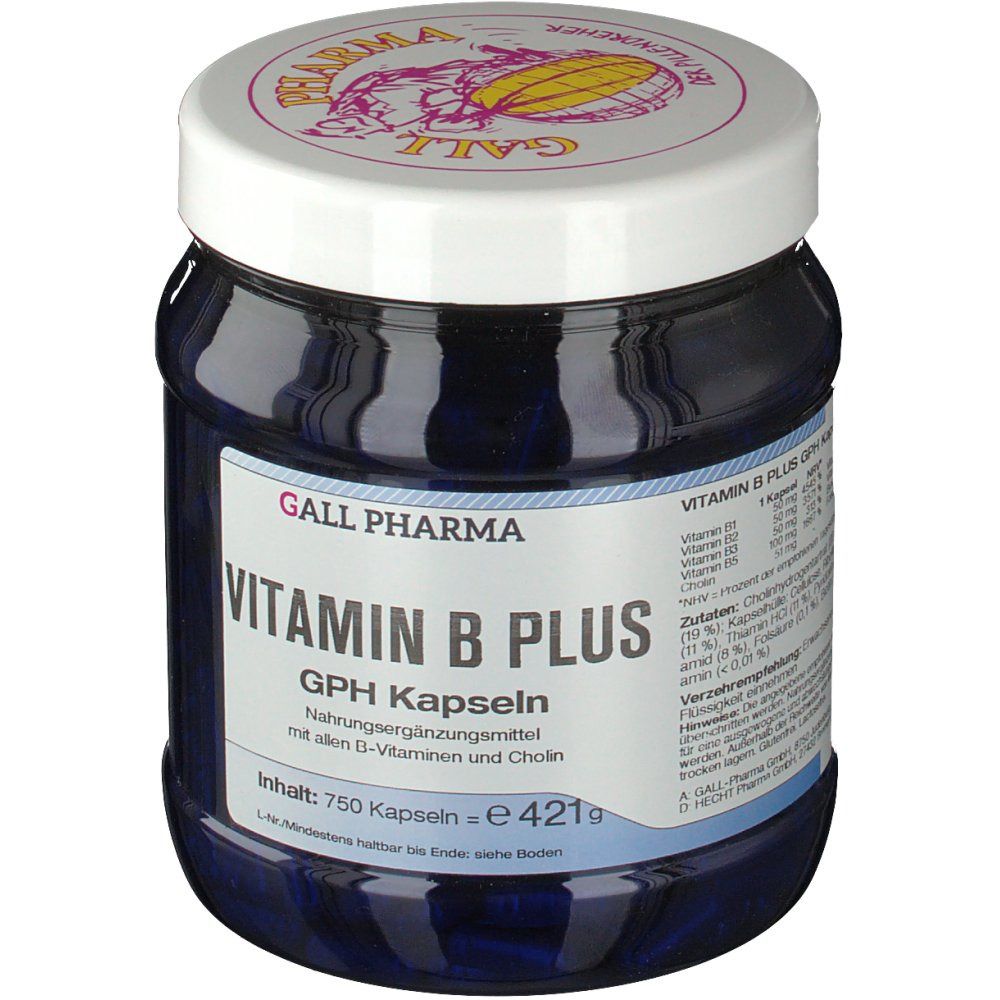 Hecht Vitamin B Plus GPH 750 St Kapseln