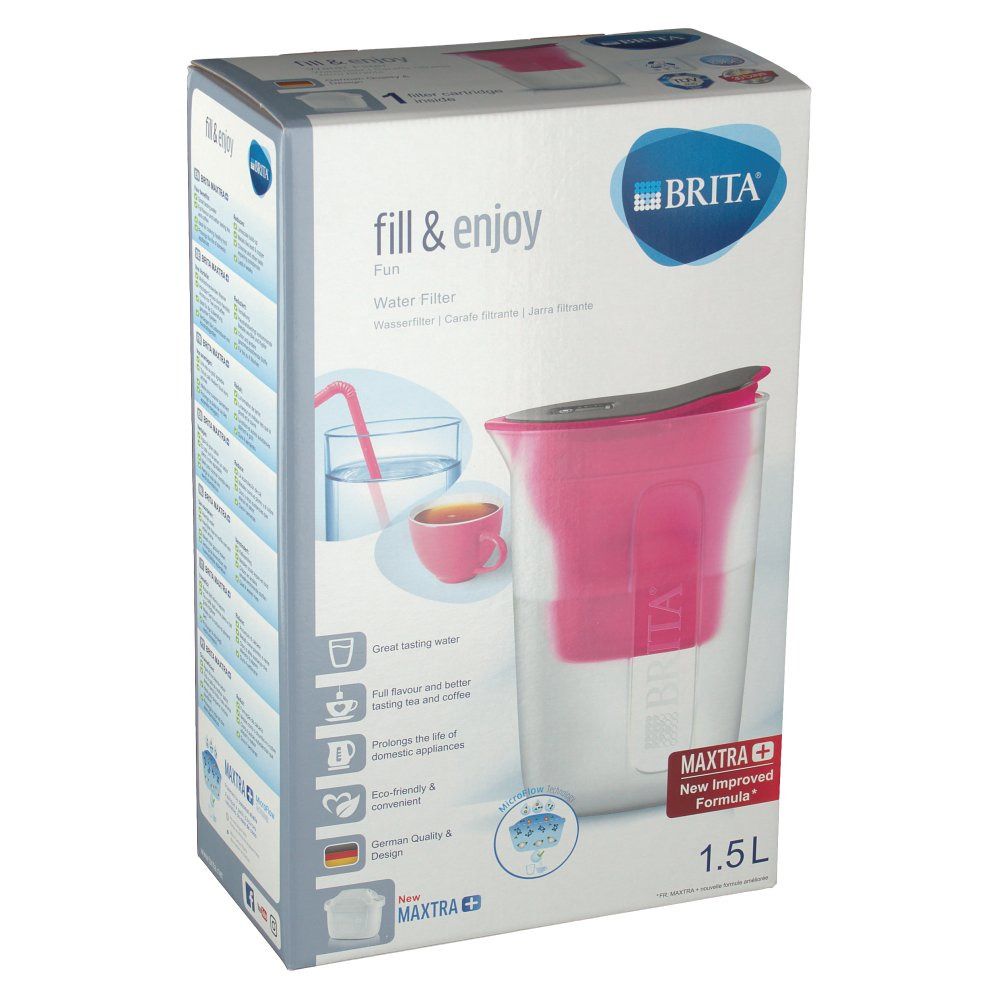 fill & enjoy Fun Wasserfilter pink 1 St