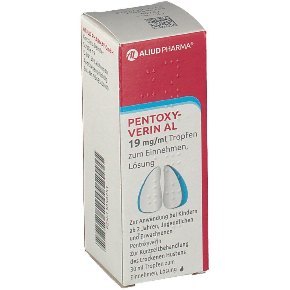 Pentoxyverin AL 19 mg / ml Tropfen zum Einnehmen