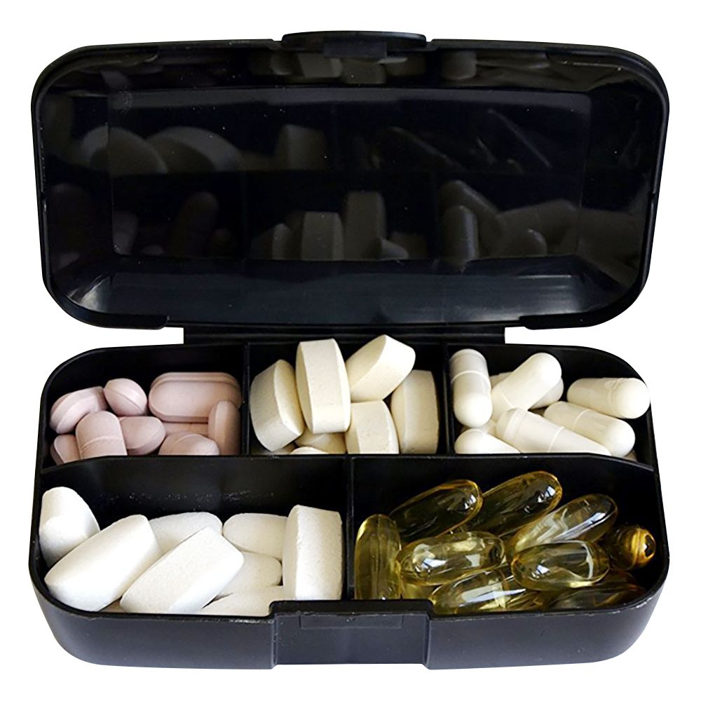 MEGAMAX® Power & Sport Tablettenbox mit 5 Kammern