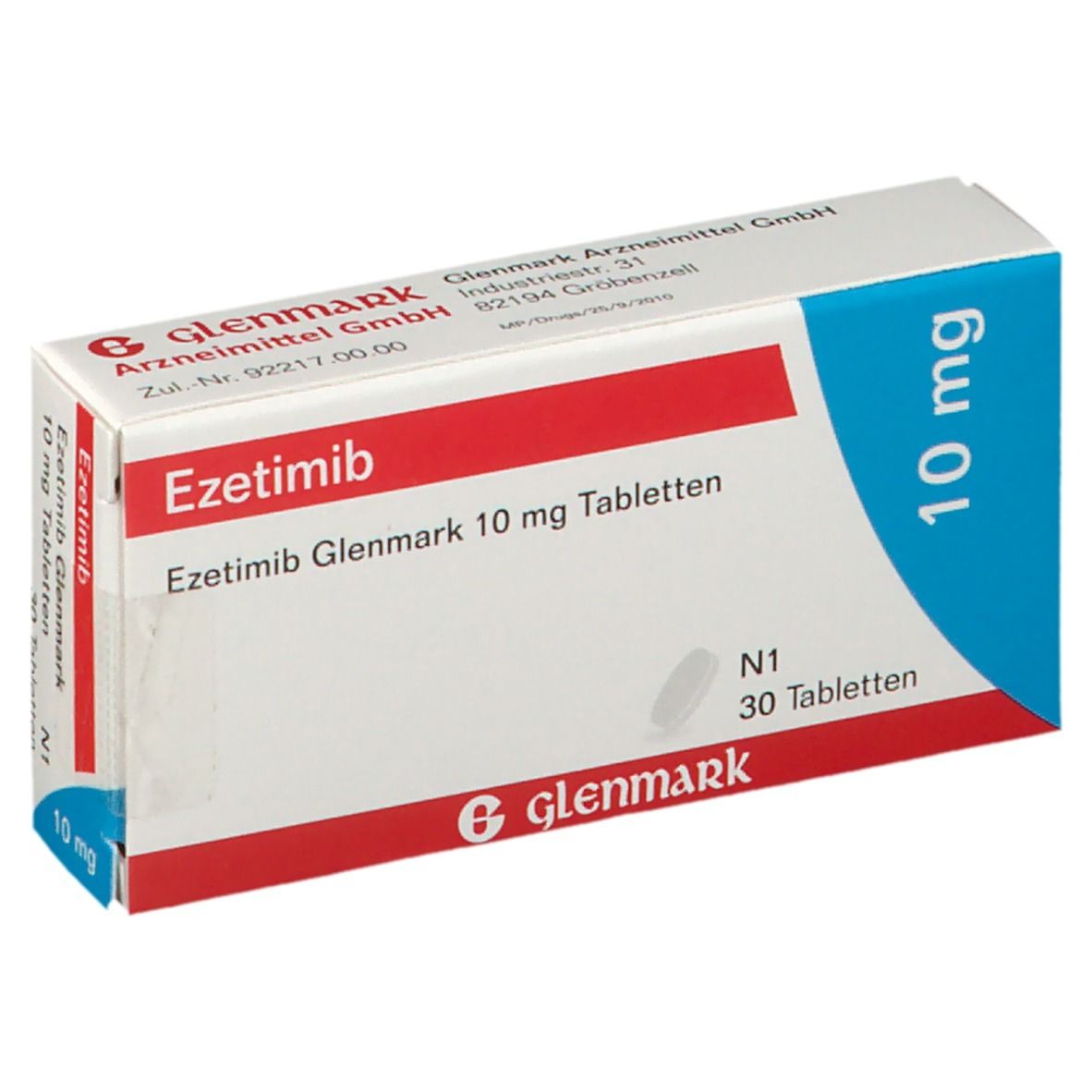 Ezetimib Glenmark 10 mg Tabletten 30 St