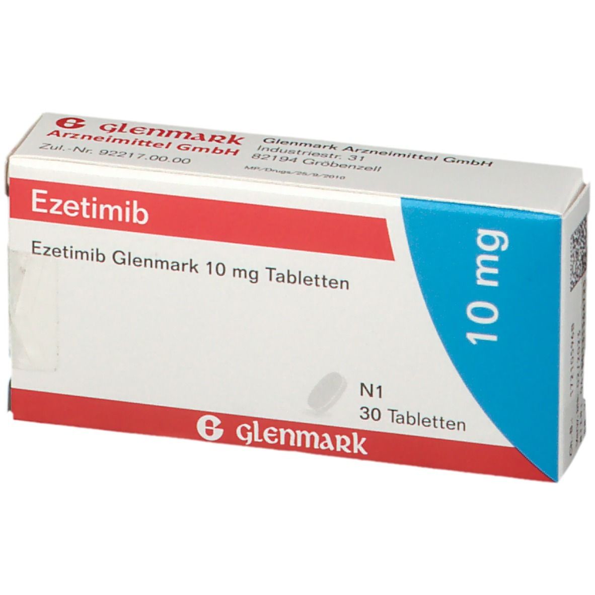 Ezetimib Glenmark 10 mg 30 St mit dem E-Rezept kaufen - Shop Apotheke