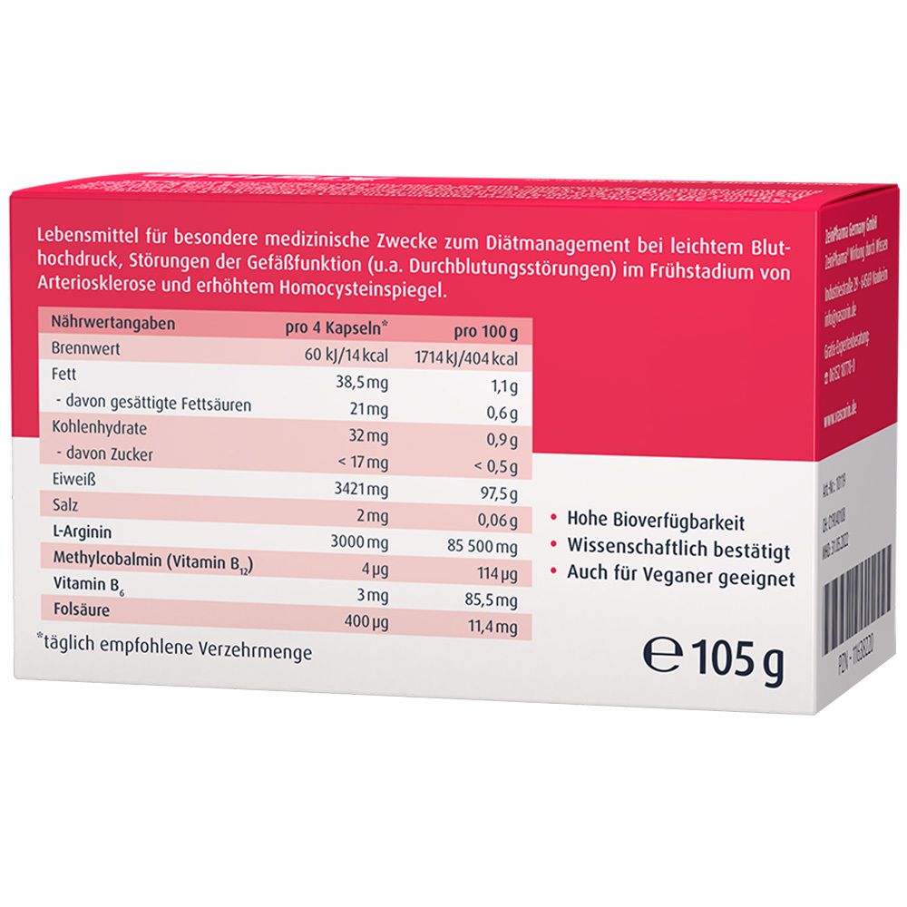 ZeinPharma® Vascorin® Arginin Plus