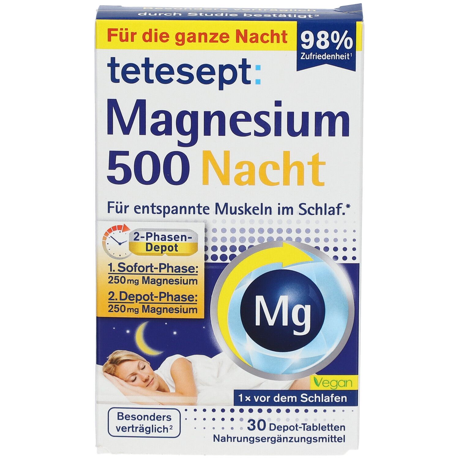 tetesept® Magnesium 500 Nacht
