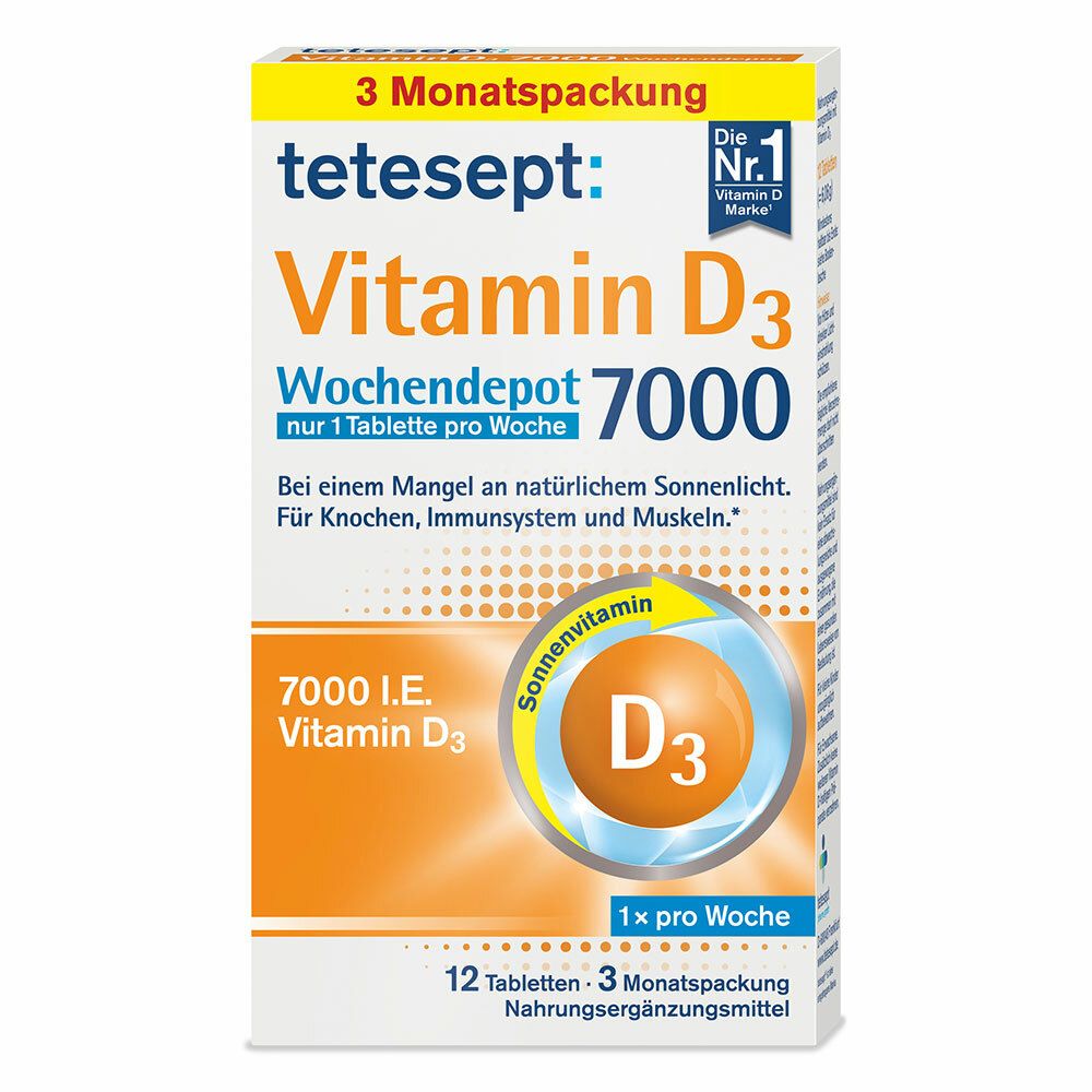 tetesept® Vitamin D3 7000