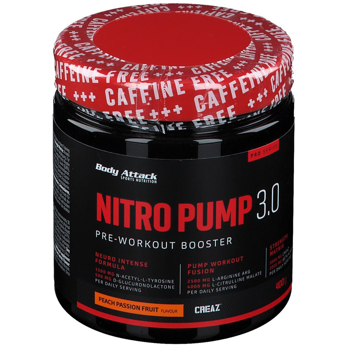 Body Attack Nitro Pump 3.0 Peach Passion Fruit