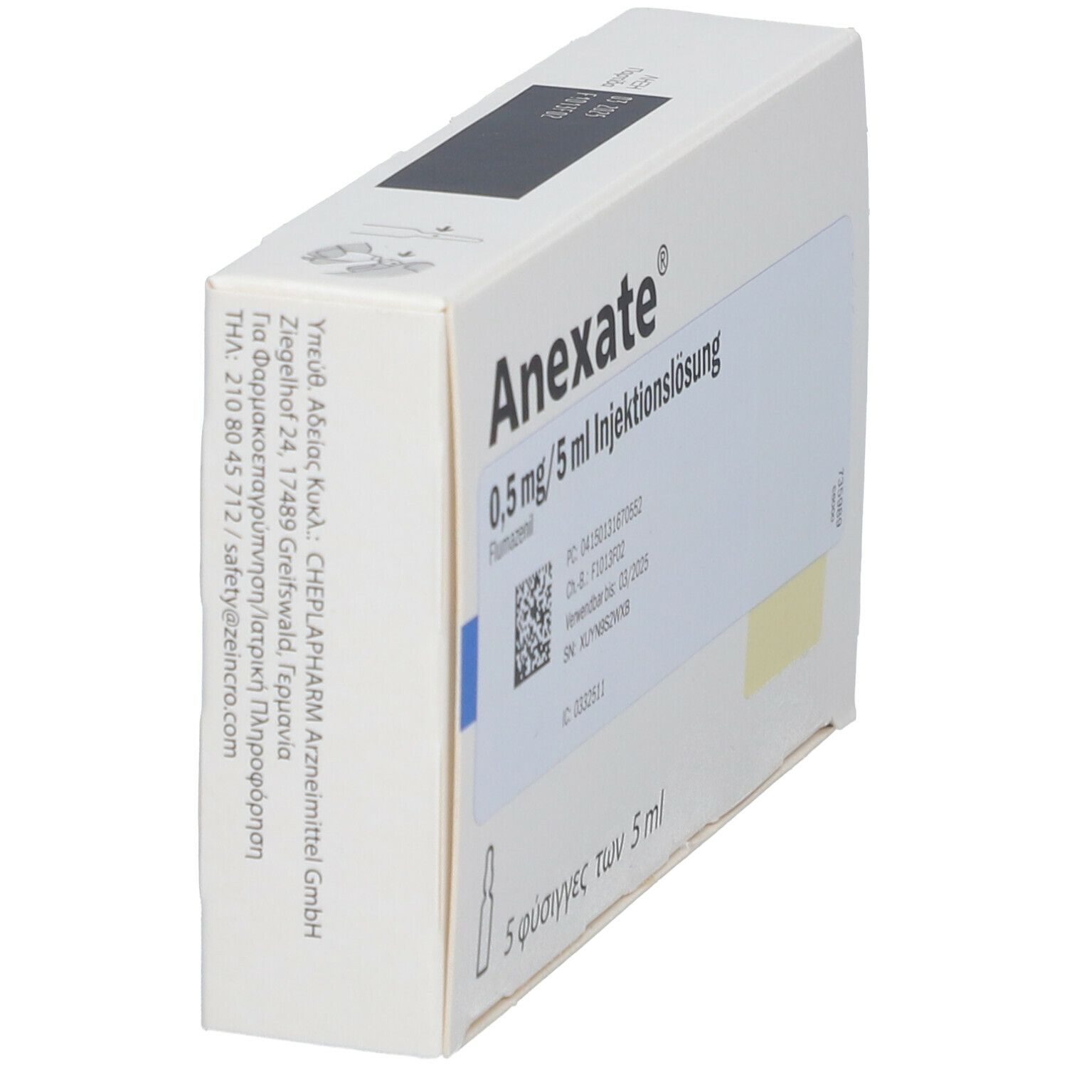 Anexate 0,5 mg/5 ml Injektionslösung 5x5