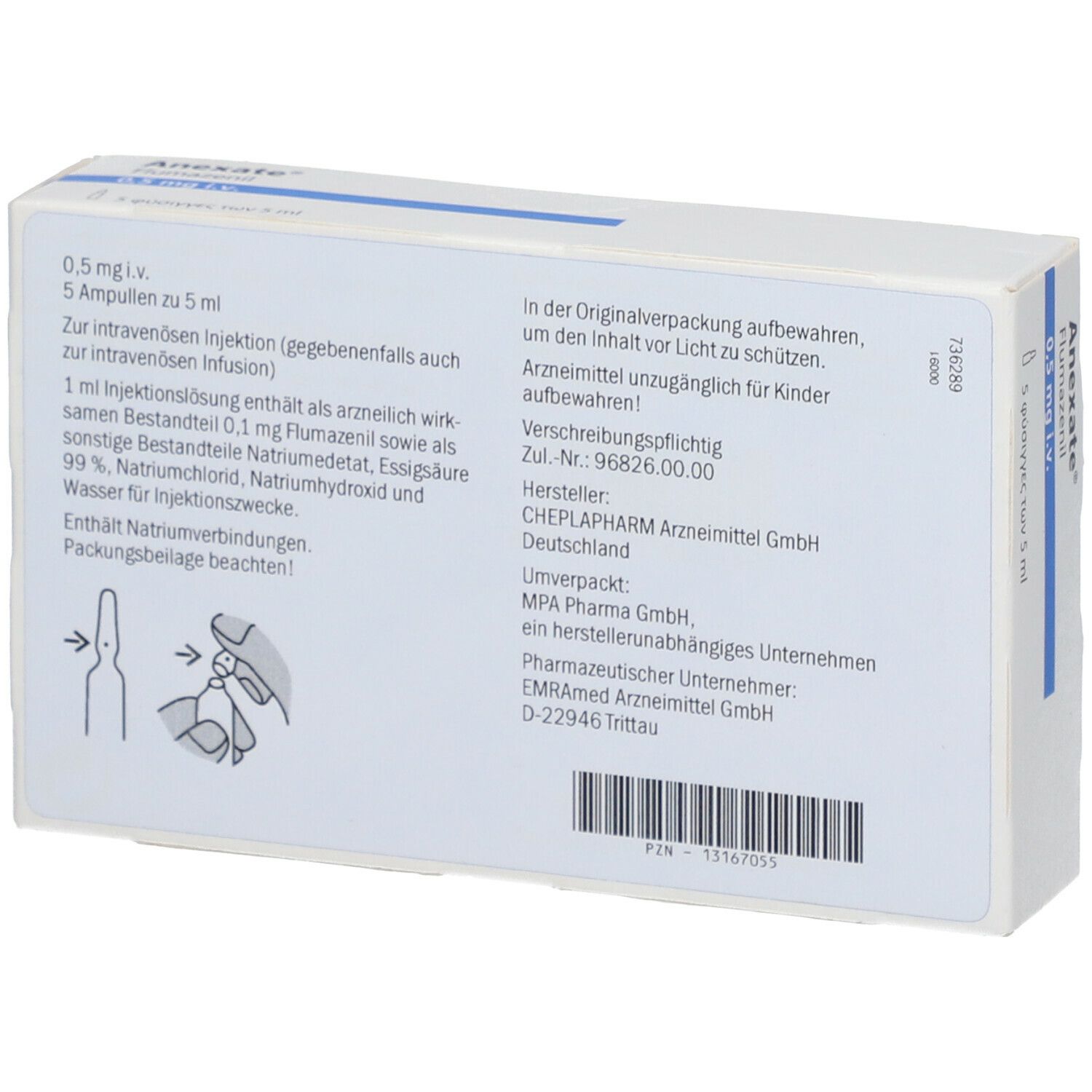Anexate 0,5 mg/5 ml