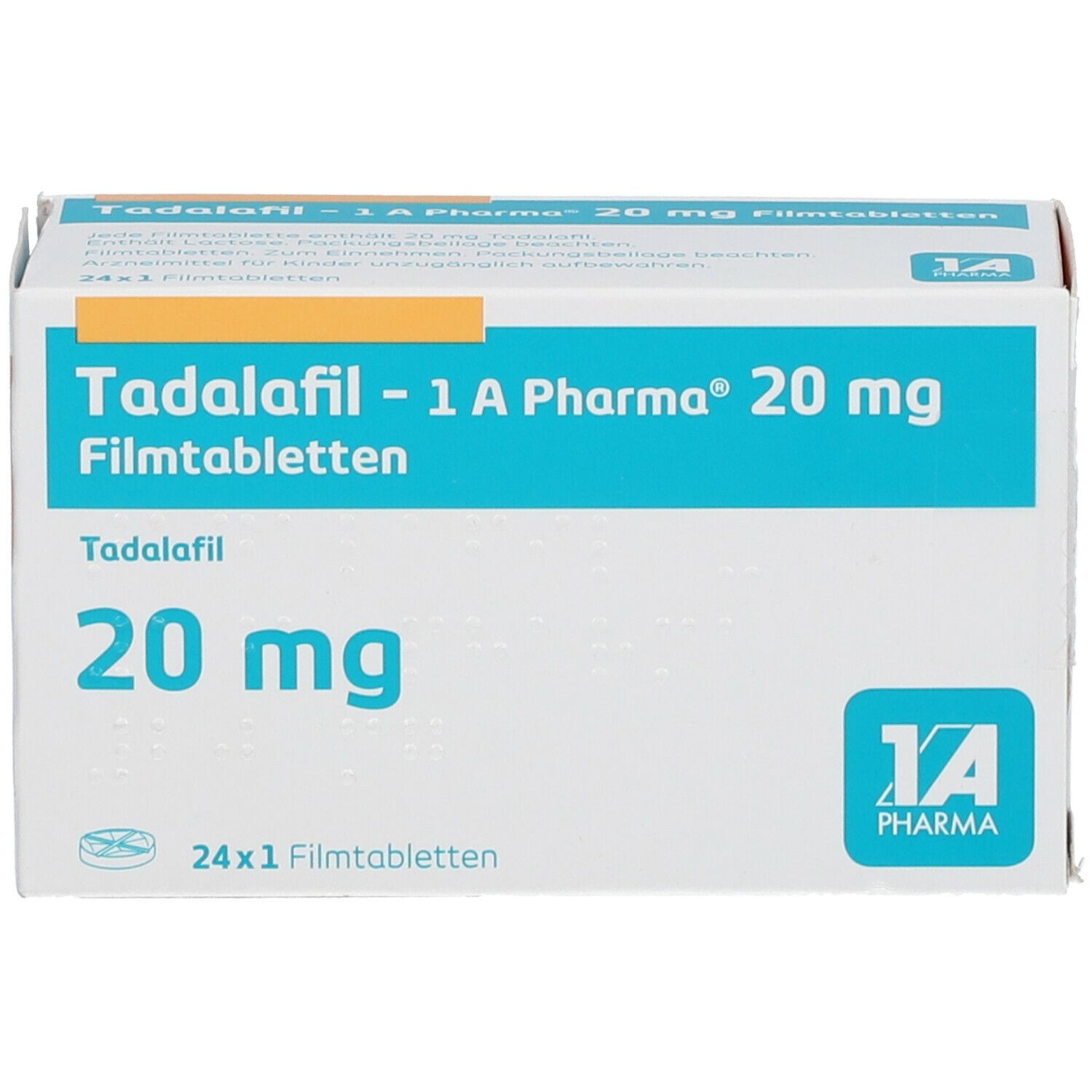 Tadalafil 1A Pharma® 20Mg 24 St mit dem E-Rezept kaufen - Shop Apotheke