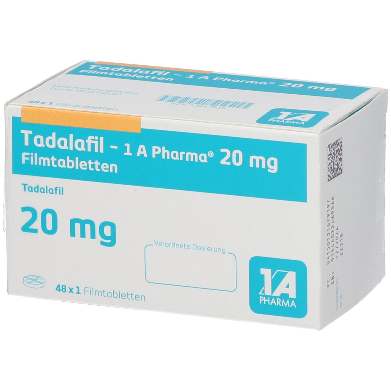 Tadalafil 1A Pharma® 20Mg