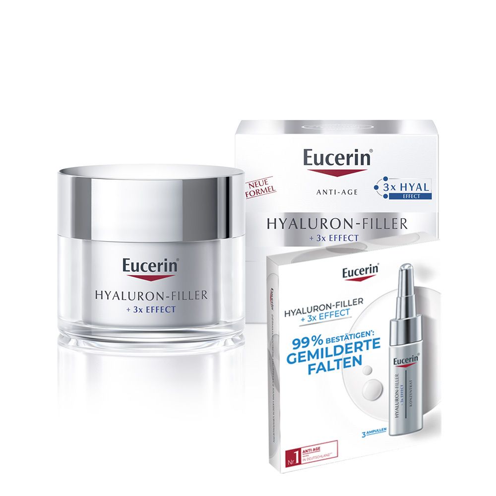 Eucerin® HYALURON-FILLER Tagespflege normale Haut bis Mischhaut + Eucerin Hyaluron-Filler Intensiv-Maske GRATIS