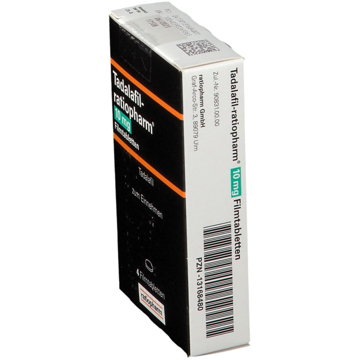 TADALAFIL-ratiopharm 10 mg Filmtabletten 4 St