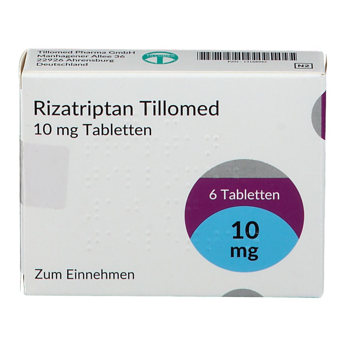 Rizatriptan Tillomed 10 mg