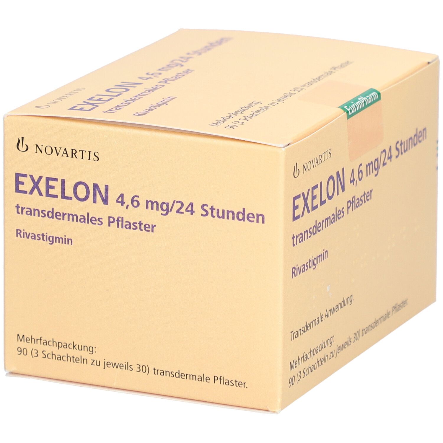 Exelon 4,6 mg/24 Stunden transdermale Pflaster 90 St transdermal