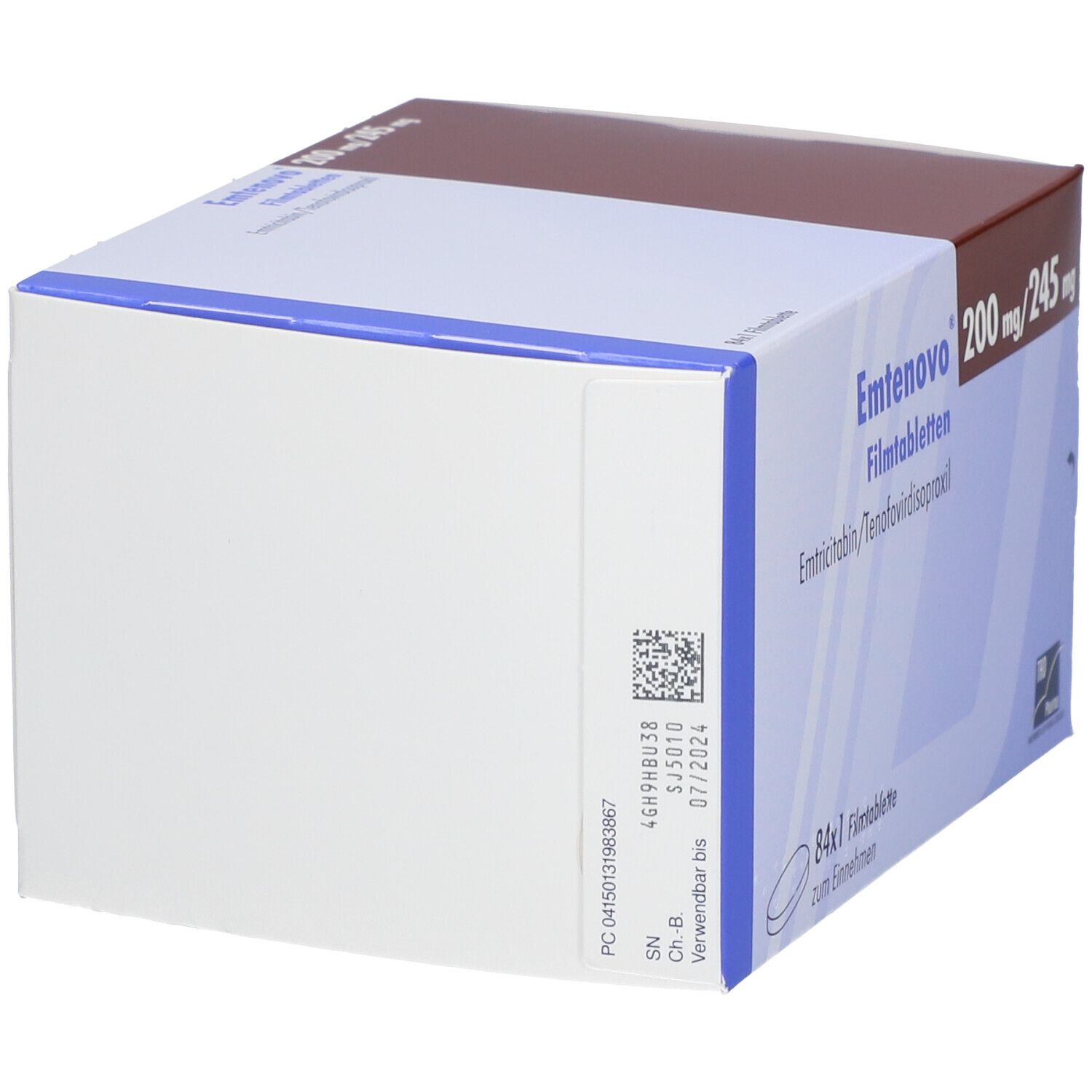 Emtenovo 200 mg/245 mg Blister Filmtabletten 84 St