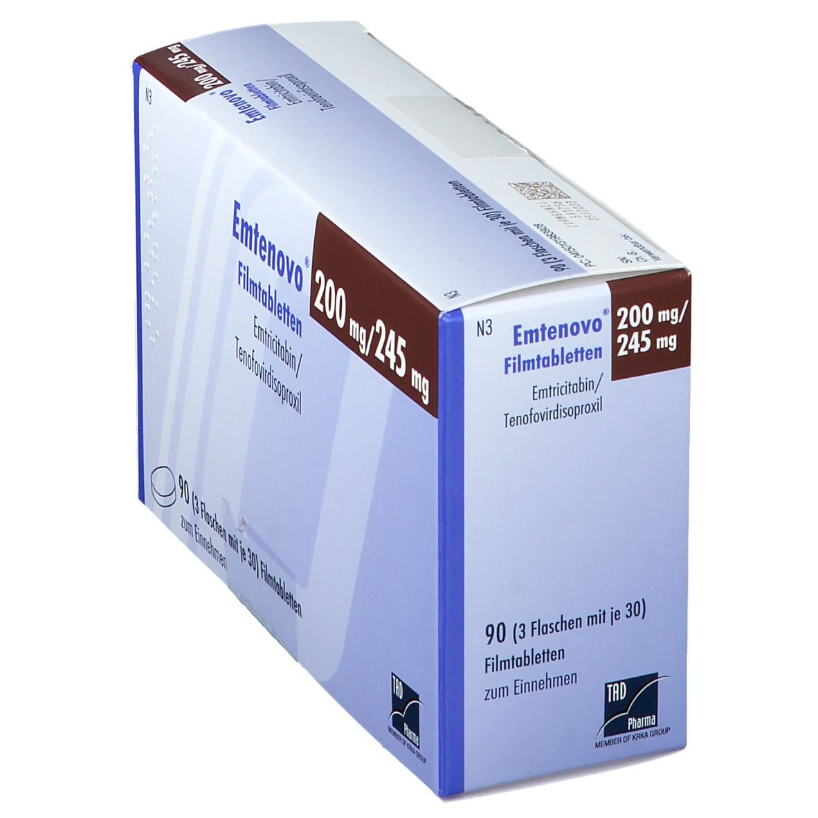 Emtenovo 200 mg/245 mg Dose Filmtabletten 90 St