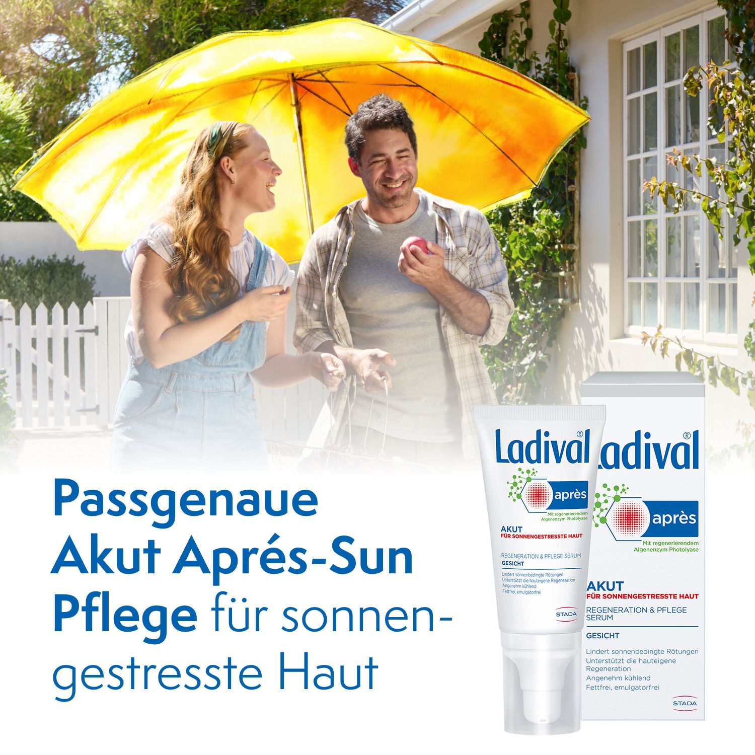 Ladival® Akut Après Beruhigungs-Serum für sonnengestresste Gesichtshaut - Jetzt 10% Rabatt mit dem Code stada2024 sparen*