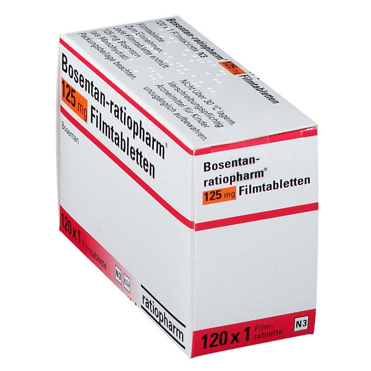 BOSENTAN-ratiopharm 125 mg Filmtabletten 120 St