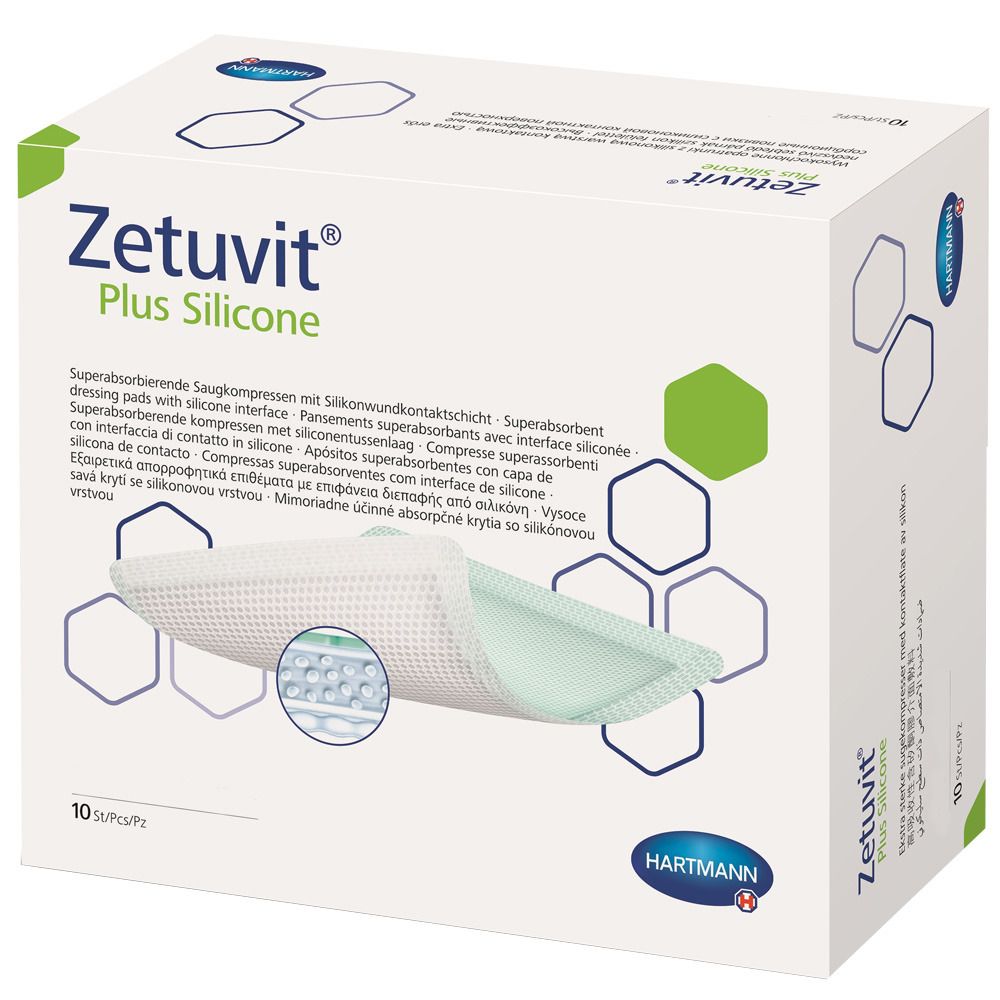 Zetuvit® Plus Silicone steril 8 cm x 8 cm