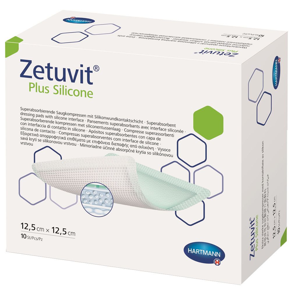 Zetuvirt® Plus Silicone steril 12,5 cm x 12,5 cm