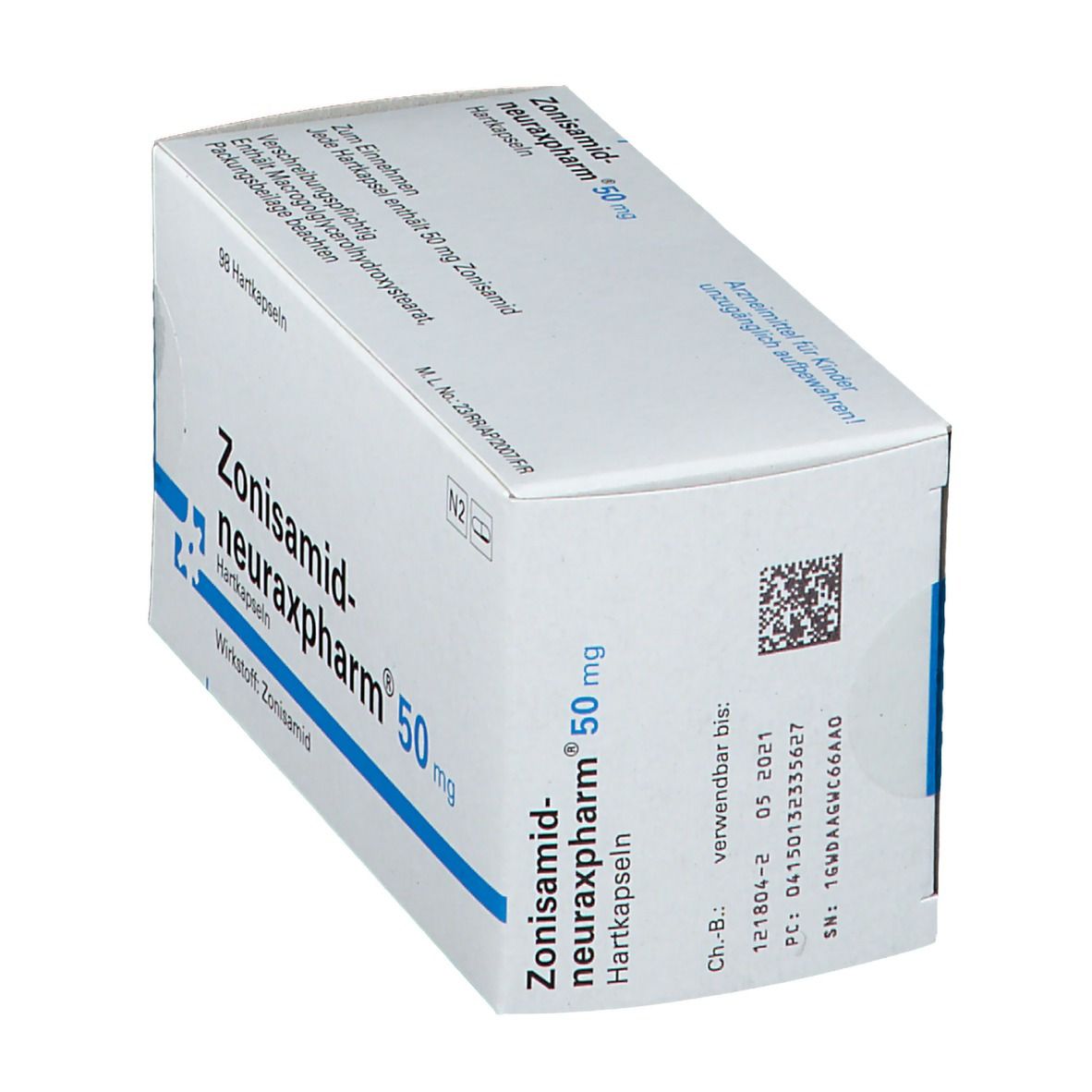 ZONISAMID-neuraxpharm 50 mg Hartkapseln 98 St