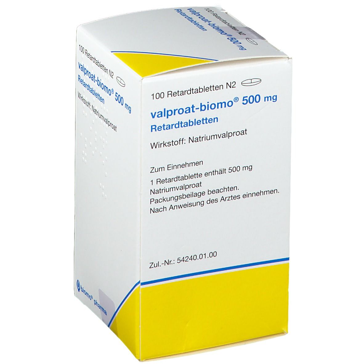 Valproat G.l. Pharma 500 mg Retardtabletten 100 St Retard-Tabletten