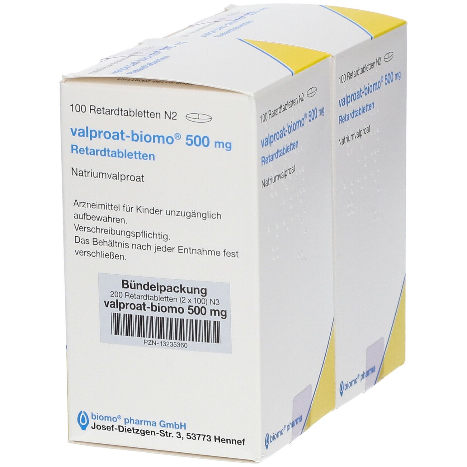 Valproat G.l. Pharma 500 mg Retardtabletten 200 St Retard-Tabletten