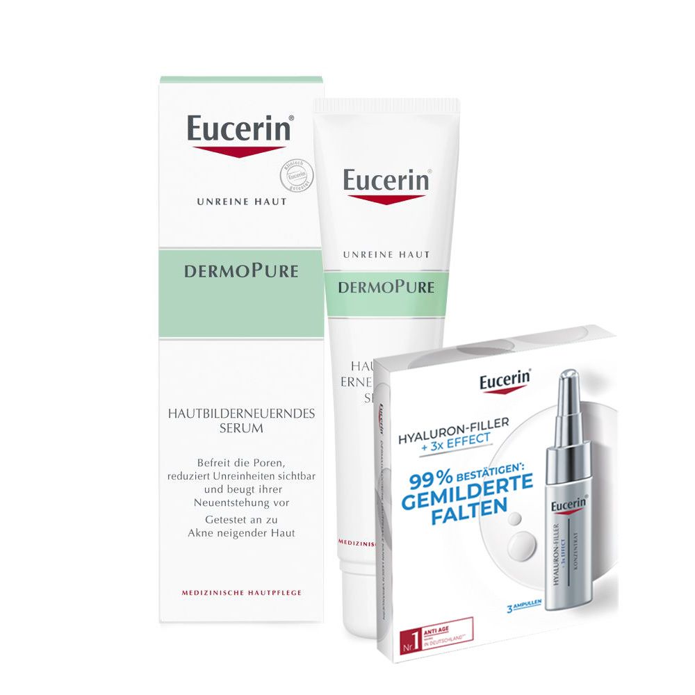 Eucerin® DermoPure Hautbilderneuerndes Serum + Eucerin DERMOPURE Waschpeeling 100ml GRATIS