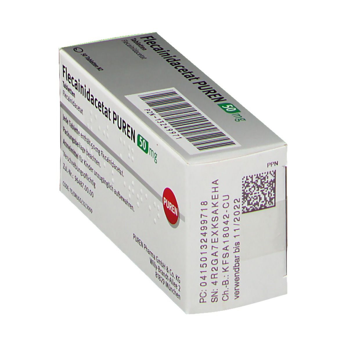 Flecainidacetat Puren 50 mg Tabletten St