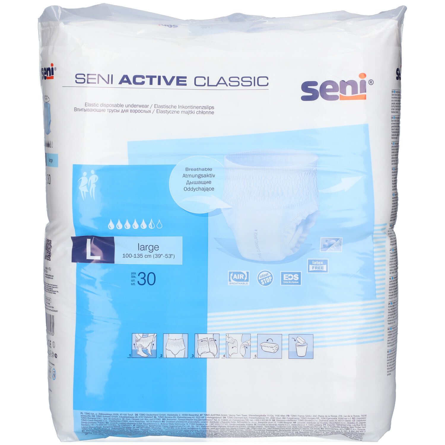 Seni Active Classic Inkontinenzslip Einm.large