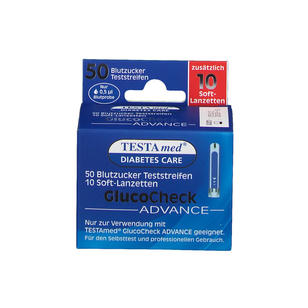 TESTAmed® GlucoCheck Advance Teststreifen