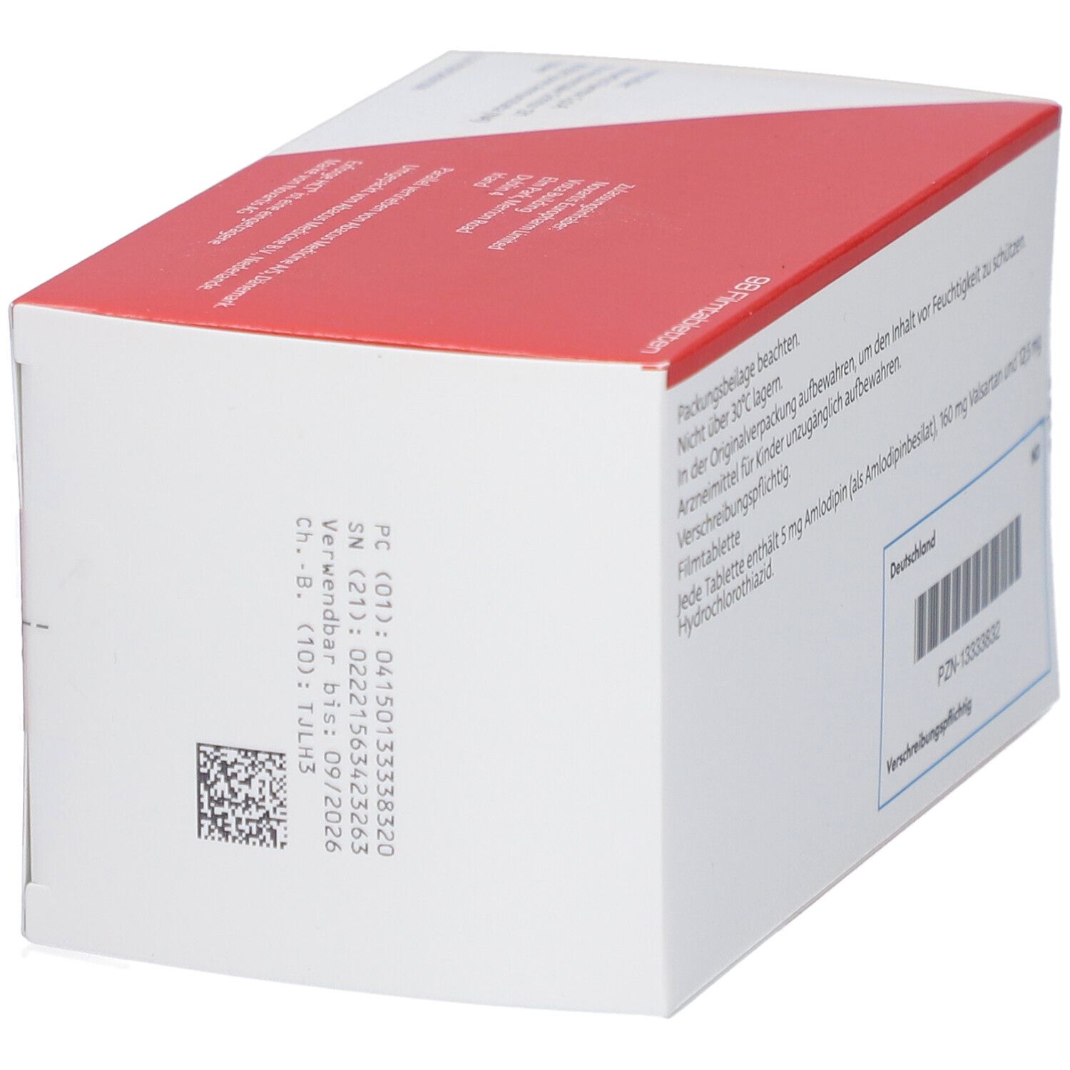 Medikamentenverpackung, Rückseite. Enthält Informationen, Barcode und QR-Code. Hersteller: Novartis. Text in deutscher Sprache.