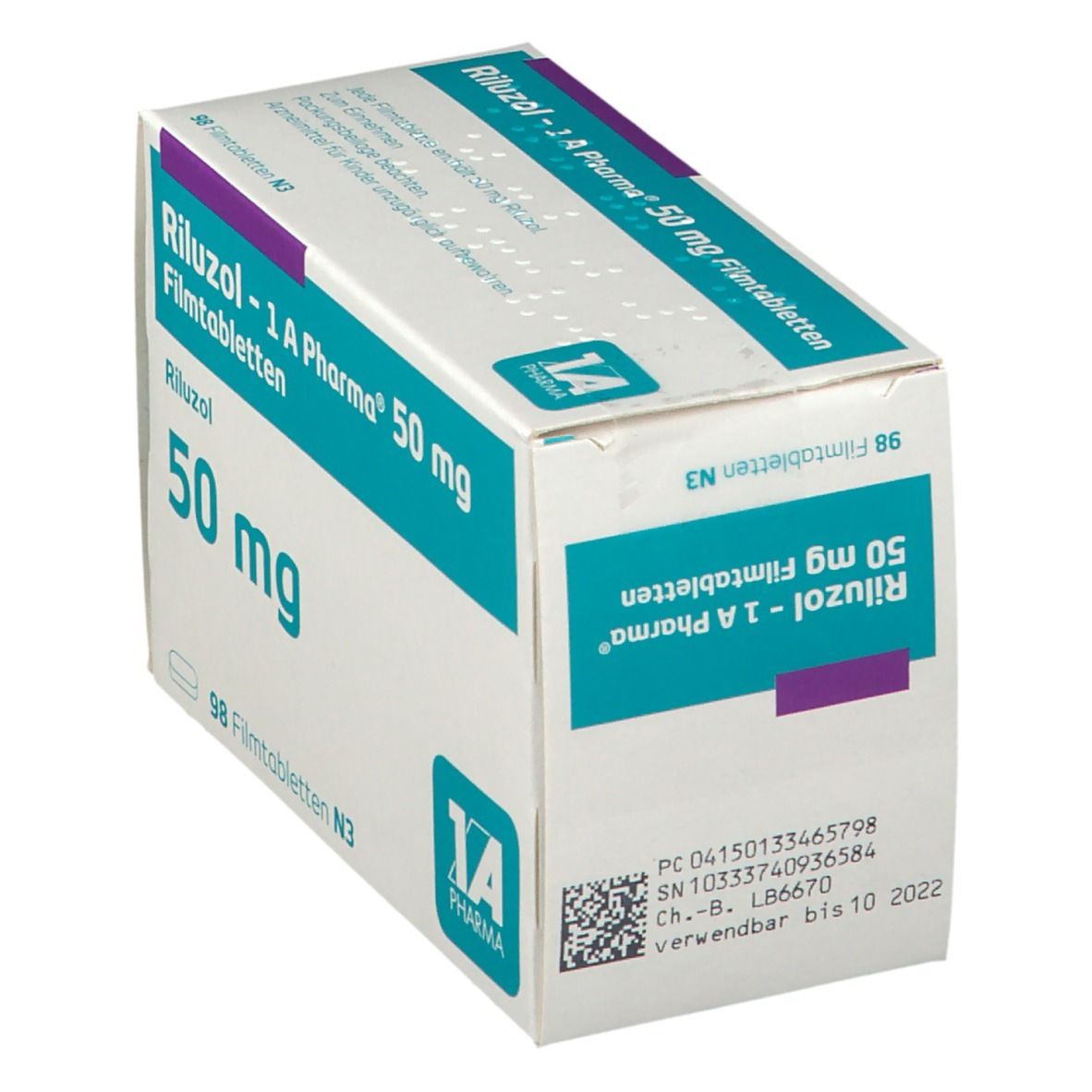 Riluzol-1A Pharma 50 mg Filmtabletten 98 St