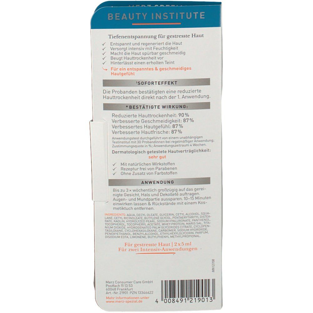 MERZ Spezial Beauty Institute Deep Relax Maske