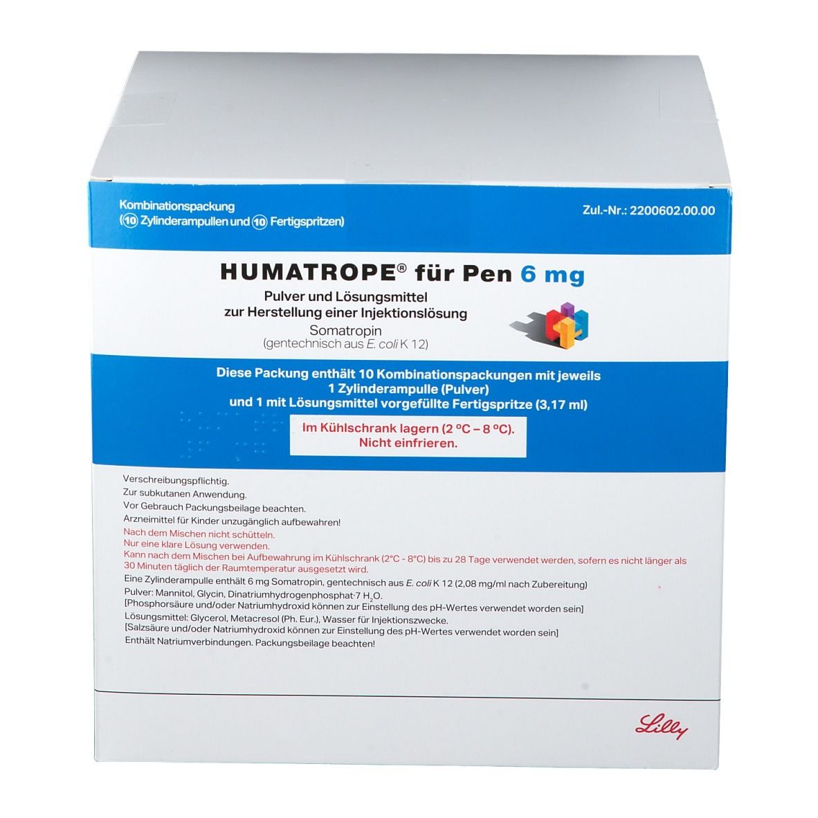 HUMATROPE® 6 Mg 18 I.E. 10 St Mit Dem E-Rezept Kaufen - Shop Apotheke