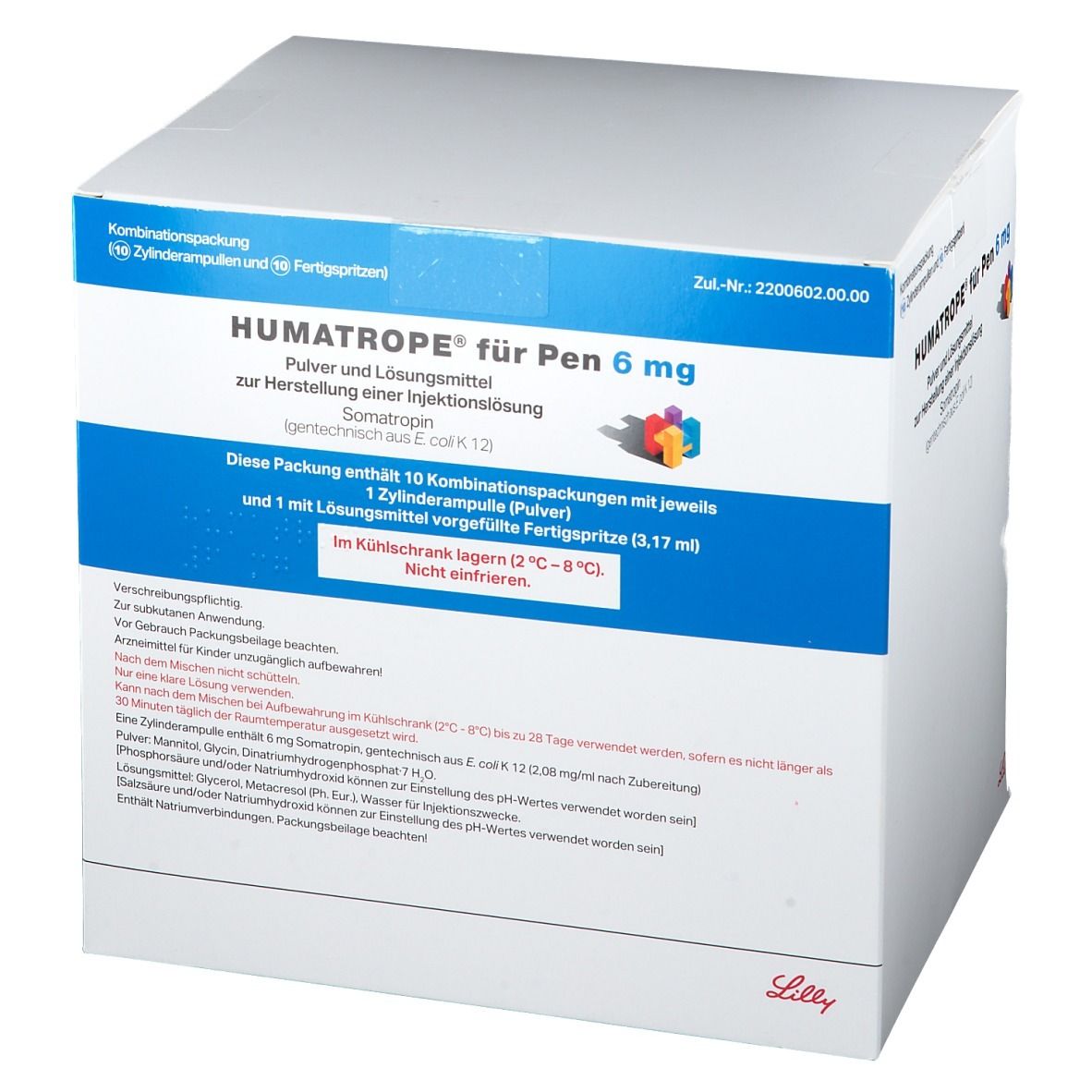 HUMATROPE® 6 Mg 18 I.E. 10 St Mit Dem E-Rezept Kaufen - Shop Apotheke