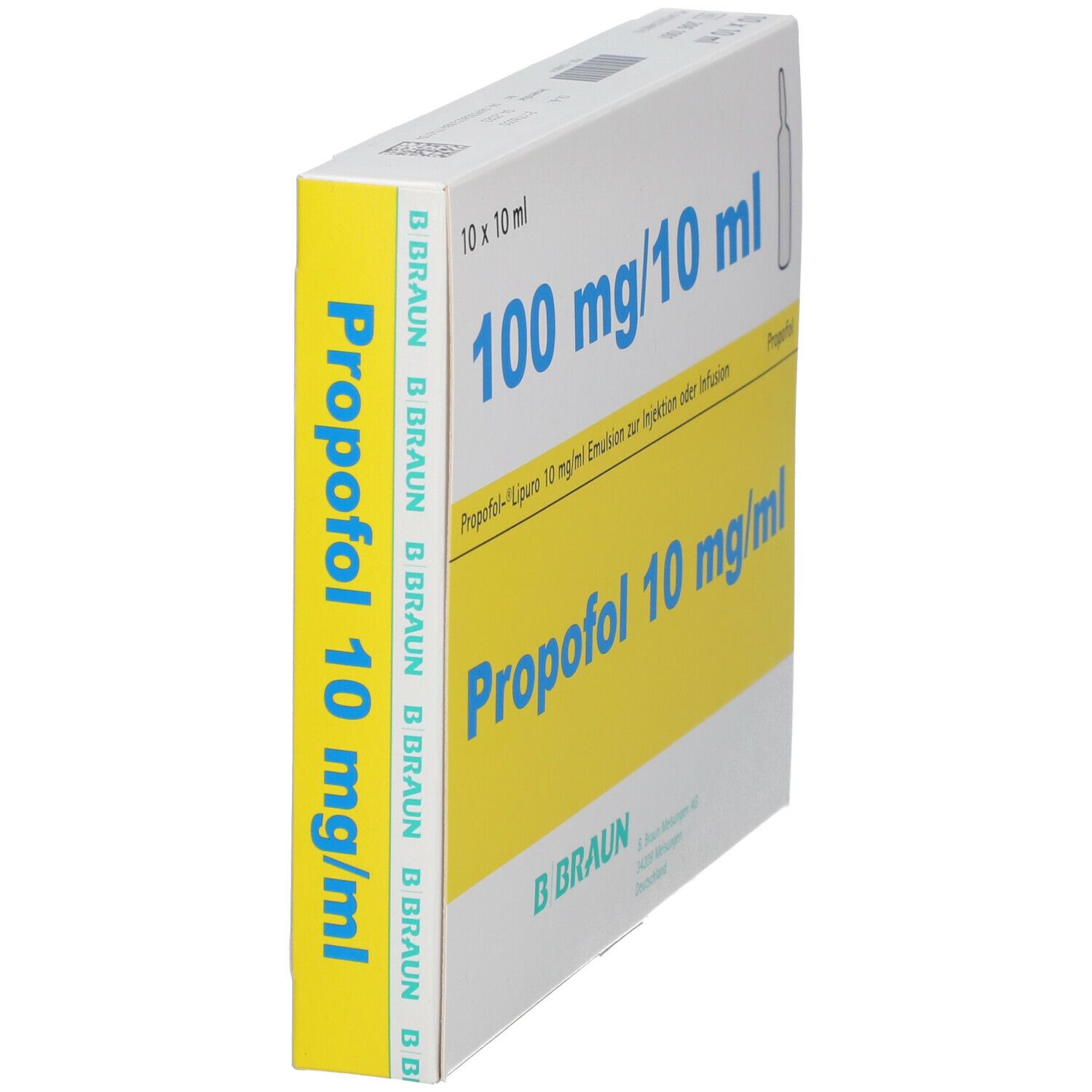 Propofol Lipuro 1% 10mg/ml Emu.z.Inj.o.Inf.Gl.Amp. 10x10 ml Ampullen