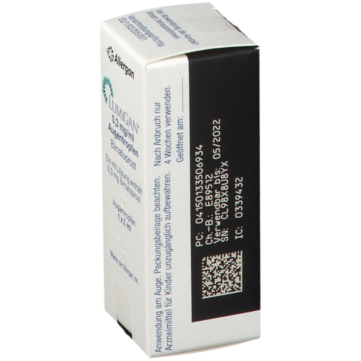 Lumigan 0,3 mg/ml Augentropfen 1x3 ml