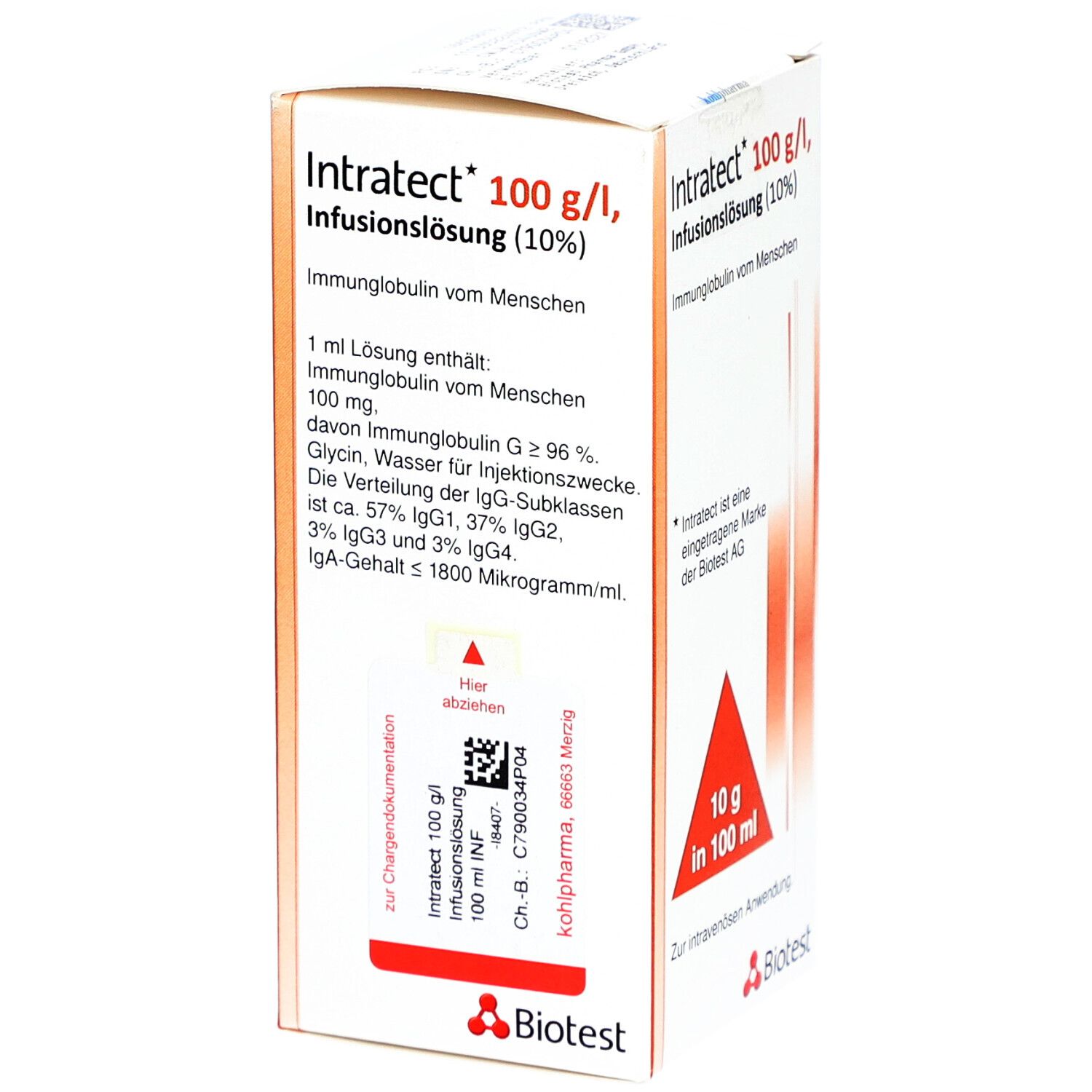 Intratect 100 g/l Infusionslösung ml