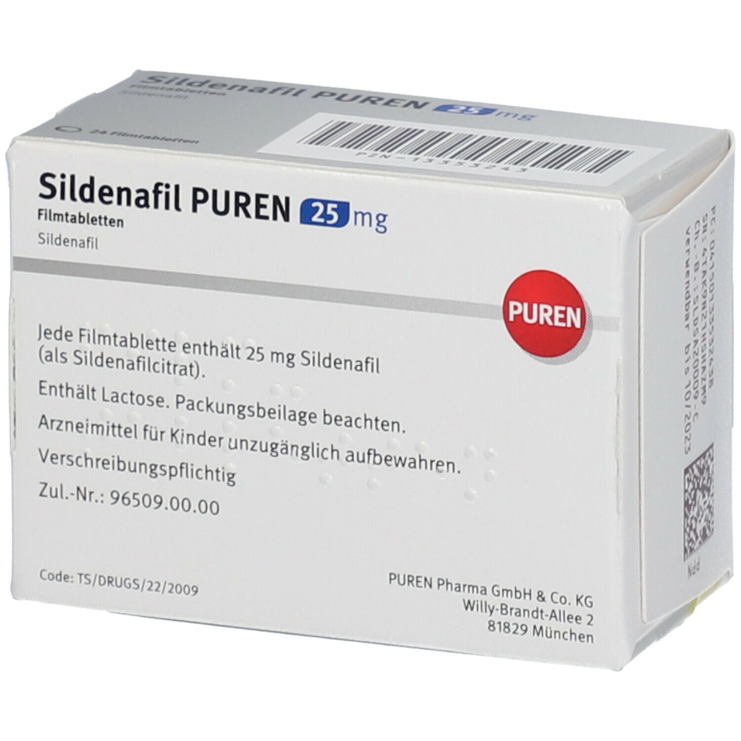 Sildenafil PUREN 25 mg