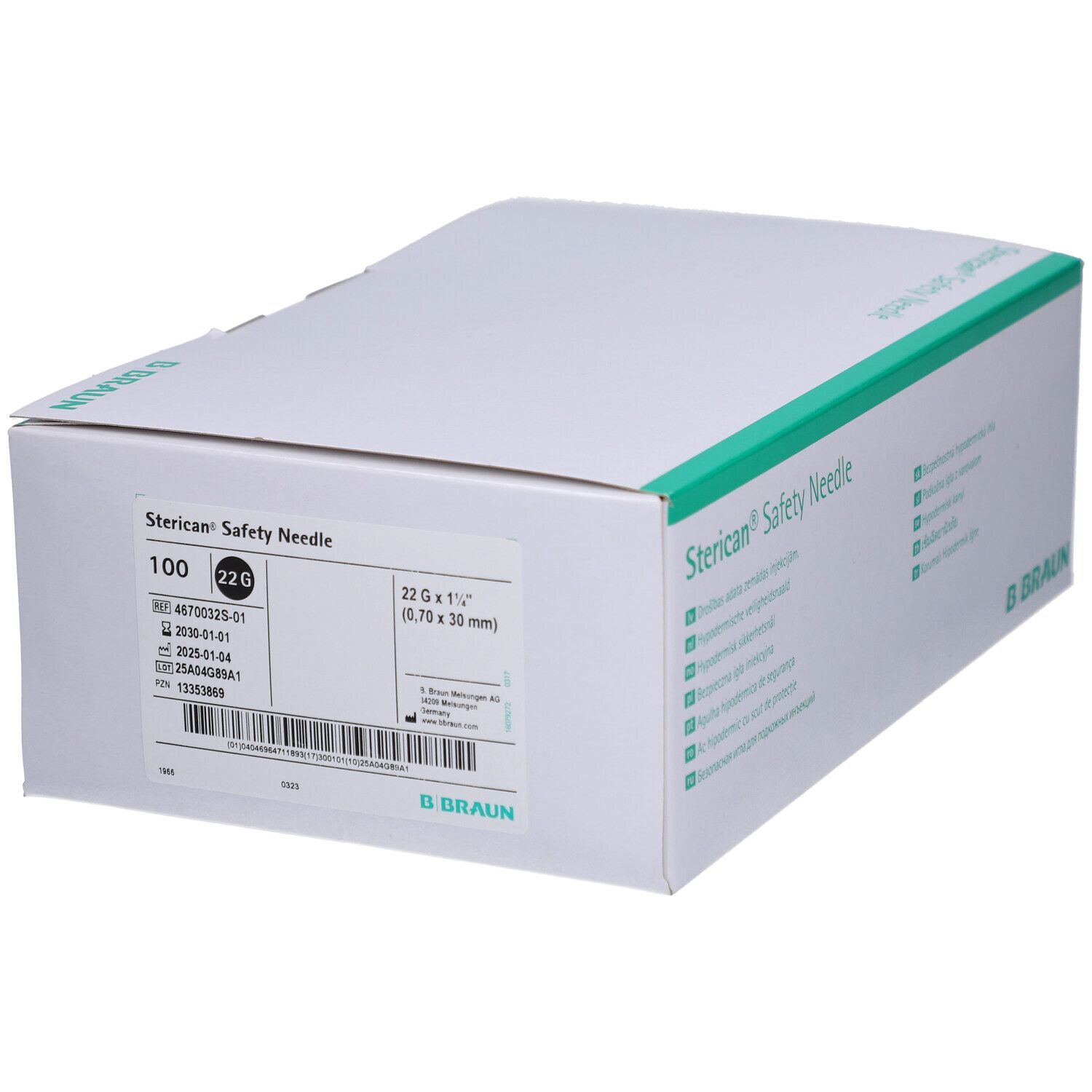 Sterican® Safety  Kanülen 22 Gx1 1/4 0,7x30 mm EU