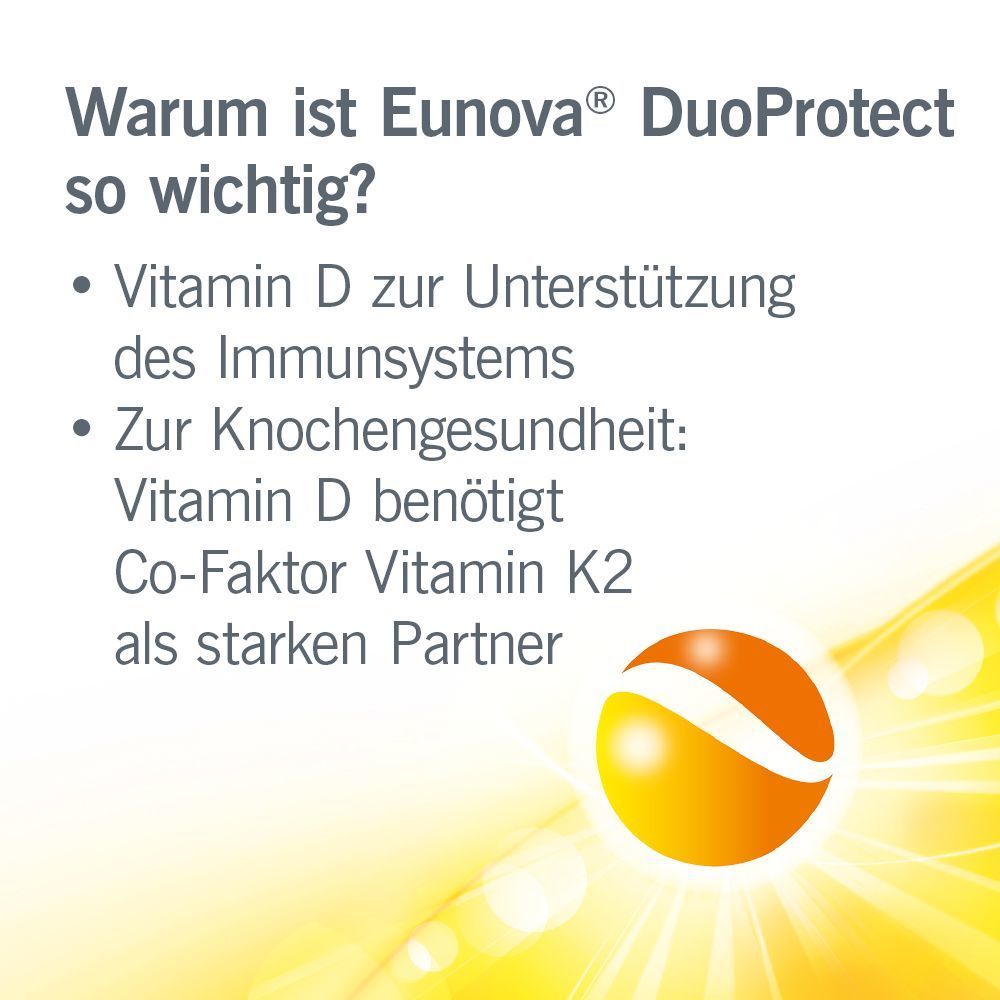 EUNOVA® DuoProtect Vitamin D3+K2 1000 I.E./80 µg Kapseln