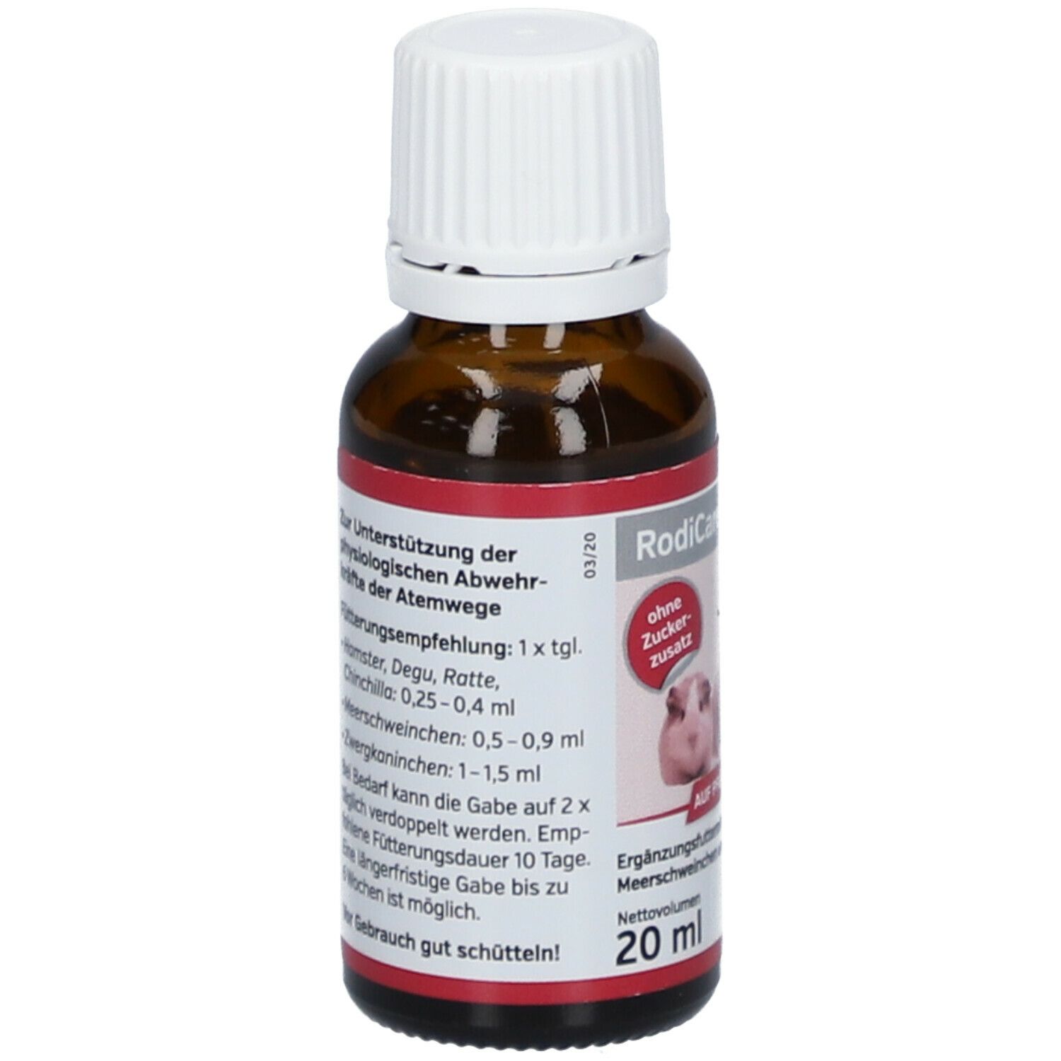 Rodicare Pulmo flü.f.Kleinnag./Meerschw./Zwergkan. 20 ml Flüssigkeit