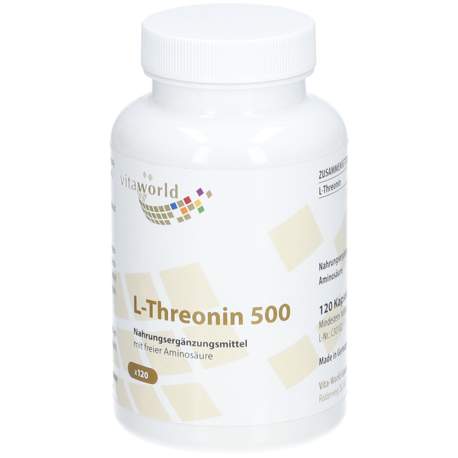 VitaWorld L-Threonin 500 120 St - Shop Apotheke