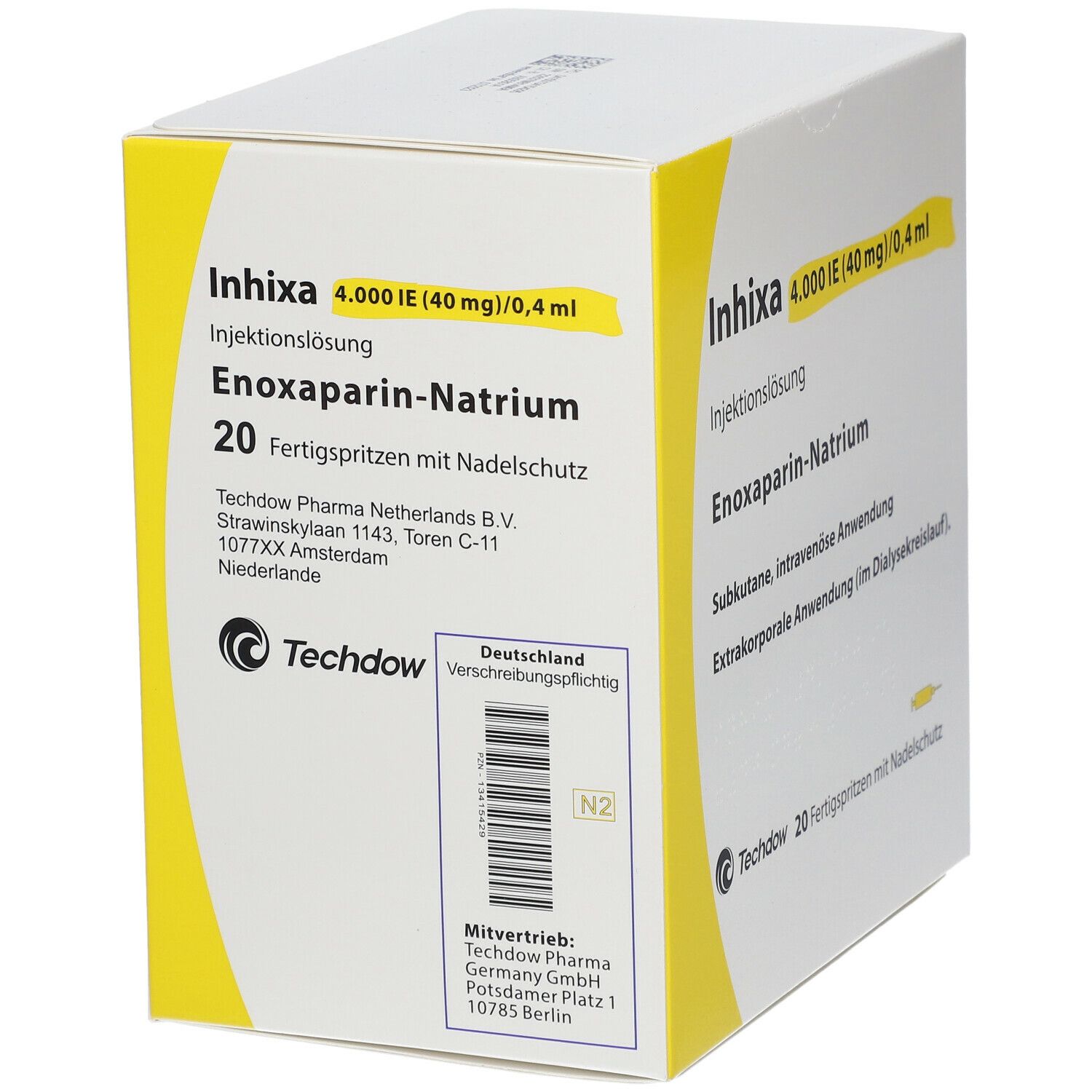 Inhixa 4.000 IE 40 mg/0,4 ml