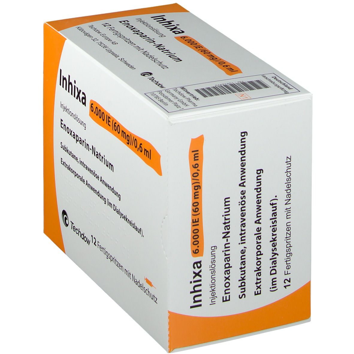 Inhixa 6.000 IE 60 mg/0,6 ml