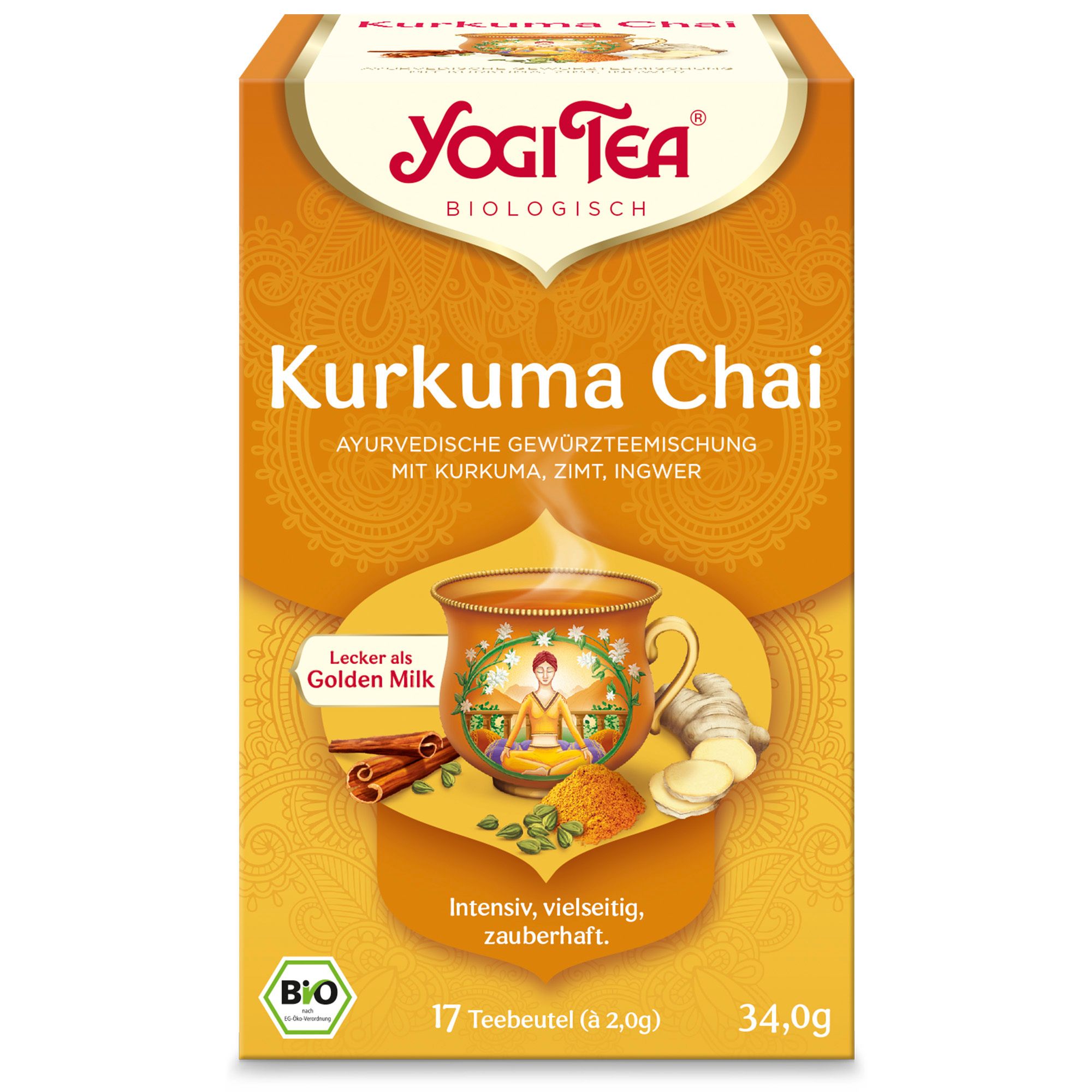 YOGI TEA® Kurkuma Chai, Bio Gewürz- und Kräutertee
